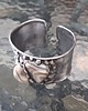 bransoletki wire wrapping Szarości - bransoletka regulowana 4