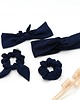 gumki do włosów Scrunchie/frotka Granatowa 2
