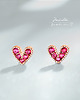 kolczyki szklane Sweet earrings - srebrne kolczyki + box 2