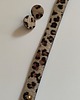 komplet biżuterii Zestaw skórzana bransoletka i kolczyki panterka leopard animal print 2
