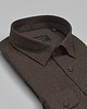 koszule męskie Koszula flero 00620 długi rękaw brąz classic fit 1
