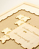 księgi gości i albumy ślubne Ramka do księgi gości - puzzle, drewniana 1