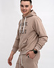 bluzy męskie Bluza męska  z kapturem  ,,No Limits No Excuses" capucino 2