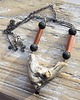 naszyjniki - inne Naszyjnik- wisior z miedzi, lawy wulkanicznej i drewna /1/ handmade rękodzieło 2
