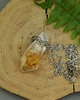 naszyjniki - inne Wisiorek Talizman surowy cytryn szpic wire wrapping 3