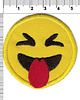 naszywki na ubrania Naszywka termo przylepna Emoji z językiem 1