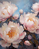 plakaty Peonie - Plakat - Olej, Boho, Abstrakcja 1