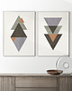 plakaty Zestaw 2 geometrycznych grafik na ścianę, skandynawski styl, nordic style. 3