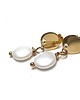 kolczyki pozłacane Kolczyki pozłacane Pearls /white/ perły naturalne vol. 8 1