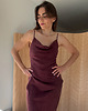 sukienki midi damskie Sukienka Breath burgundy 7