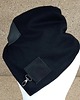 szale damskie Szal wełniany ze skórą, Komin Unisex - Czarny 3