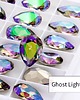 biżuteria różna Tunele do uszu łezki 10-100mm ze szklanym kryształkiem #037 ghost light 2