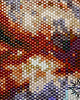 bransoletki ze szkła Ilúve - Celestial Snow Angel I, szeroka wyplatana bransoleta, beading 7