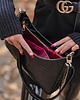 torby na ramię Torebka Skórzana CARRIE M Czarny CroCo mat GOLD 4