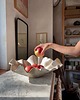 talerze, miski Ceramiczna Rustykalna Misa Handmade XXL na Owoce Przekąski Rustic White 6