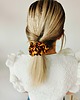 gumki do włosów Gumka jedwabna, scrunchie, frotka brązowa panterka MAXI 1