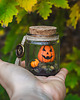 dodatki - różne Słoik z Dynią na Halloween 1
