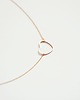 złote naszyjniki 16k Gold Plated Open Heart Necklace 1