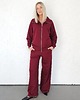 komplety damskie Katya bluza na zamek i spodnie z przeszyciem bordowy 3