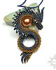 wisiory Orishann, wisior ze smokiem, beading 1