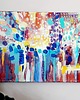 obrazy Obraz ręcznie malowany na płótnie 30x40 cm - abstrakcyjny pejzaż 1
