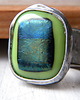 pierścionki srebrne Roman Ancient Ring ;) szkło dichroiczne 1