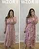 sukienki midi damskie Sukienka Midi z Rozcięciem, Letnie Sukienki Midi w Kwiaty - 2 WZORY 6