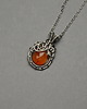 wisiory Wisiorek pomarańczowy karneol wire wrapping 1