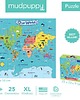 puzzle dla dzieci Puzzle podłogowe Mapa Świata 2+ Mudpuppy 2