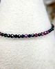 bransoletki na sznurku Bransoletka NIE ZESRAJ SIĘ - Spinel, Granat - Morse 1