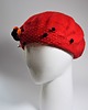 czapki damskie Beret czerwony 3