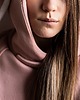 bluza z kapturem damska Kangurka Damska Brzoskwiniowy KRÓLIK z Uszami 4