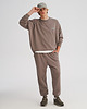 spodnie męskie Spodnie dresowe LOOSE FIT taupe męskie 4
