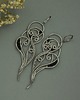 nausznice Długie, oryginalne kolczyki czarny agat wire wrapping 1