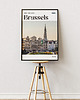 plakaty Minimalistyczny plakat Bruksela Belgia  - Do salonu, sypialni, biura 1