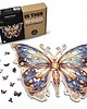 puzzle dla dzieci PUZZLE DREWNIANE DUŻY MOTYL 300 elementów trudne puzzle XXL 1