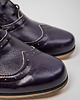 półbuty damskie Skórzane półbuty jazzówki Zapato model 246 granatowy retro 4