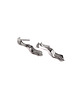 kolczyki srebrne Kolczyki srebrne WAVES Straight / BLACK silver earrings 2
