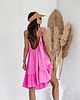 sukienki mini damskie Muślinowa sukienka na ramiączkach HAWAII BEACHES różowa 2