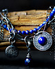 bransoletki z kamieni naturalnych Oksydowana bransoletka z lapis lazuli w stylu boho 2