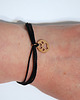 bransoletki na sznurku Bransoletka - Łapka - sznureczki, czarna 1