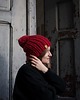czapki damskie Wełniana czapka zimowa WOOLY czerwona 3