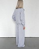 komplety damskie Katya bluza na zamek i spodnie z przeszyciem szary melanż 4