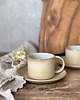 filiżanki Prosta filiżanka ceramiczna ze spodkiem 250 ml beżowa - Pustynny piach 4