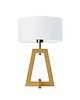 lampy stołowe Nowoczesna lampa drewniana z abażurem do sypialni CLIO 2