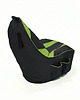 pufy do siedzenia Pufa gamingowa dla dzieci i dorosłych czarno zielona z duzymi kieszeniami 7