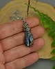 wisiory Wisiorek talizman surowy kwarc tytanowy kolorowy wire wrapping 3