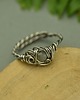 pierścionki - różne Pierścionek regulowany labradoryt wire wrapping 4