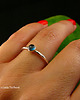 pierścionki srebrne Pierścień Drobinek - Topaz London Blue Srebro 6