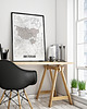 plakaty Amsterdam mapa plakat  50x70 cm / A3 / A4 1